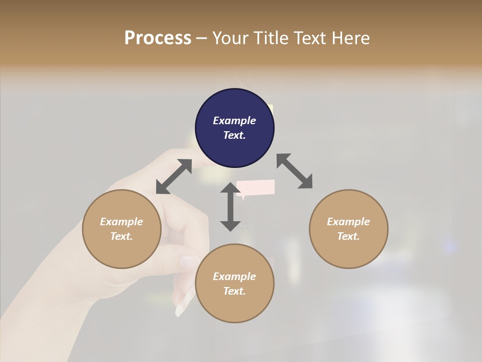 A Person Pushing A Button On A Touch Screen PowerPoint Template