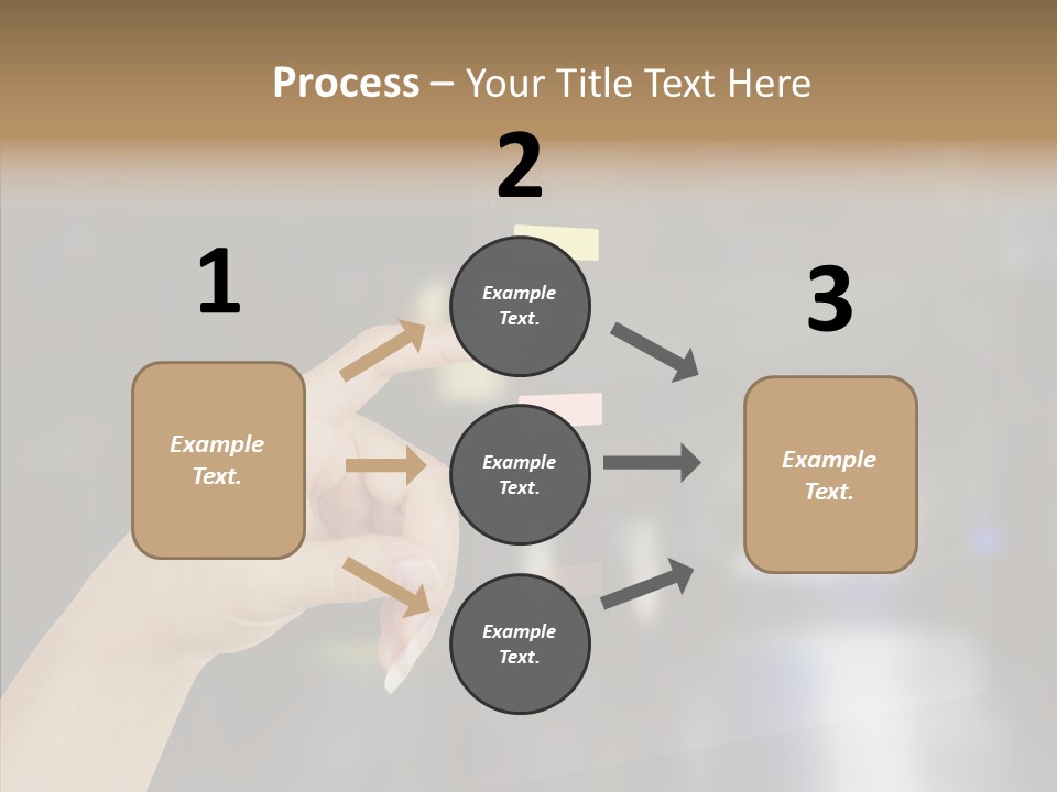 A Person Pushing A Button On A Touch Screen PowerPoint Template