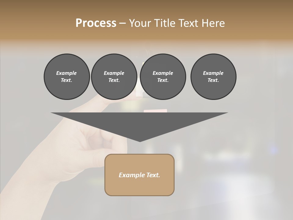 A Person Pushing A Button On A Touch Screen PowerPoint Template