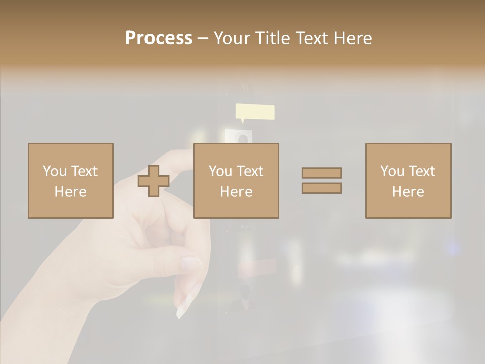 A Person Pushing A Button On A Touch Screen PowerPoint Template
