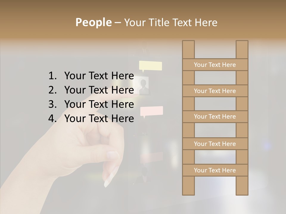 A Person Pushing A Button On A Touch Screen PowerPoint Template