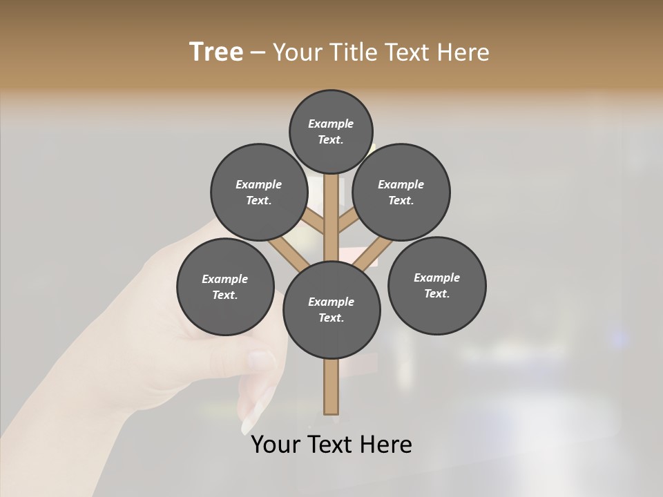 A Person Pushing A Button On A Touch Screen PowerPoint Template