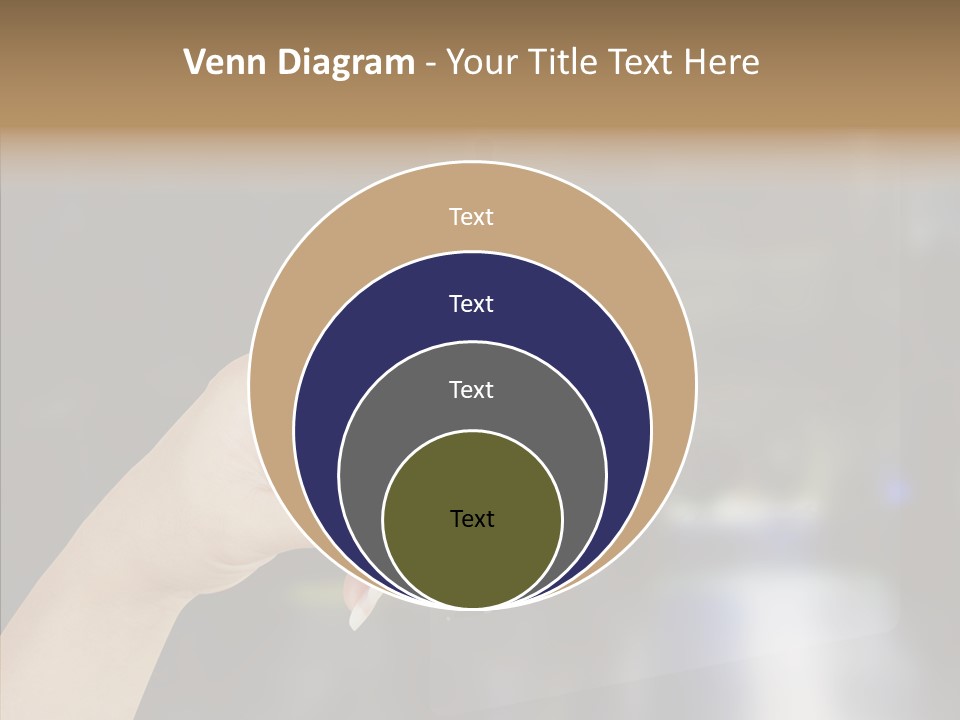 A Person Pushing A Button On A Touch Screen PowerPoint Template