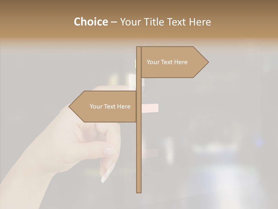 A Person Pushing A Button On A Touch Screen PowerPoint Template