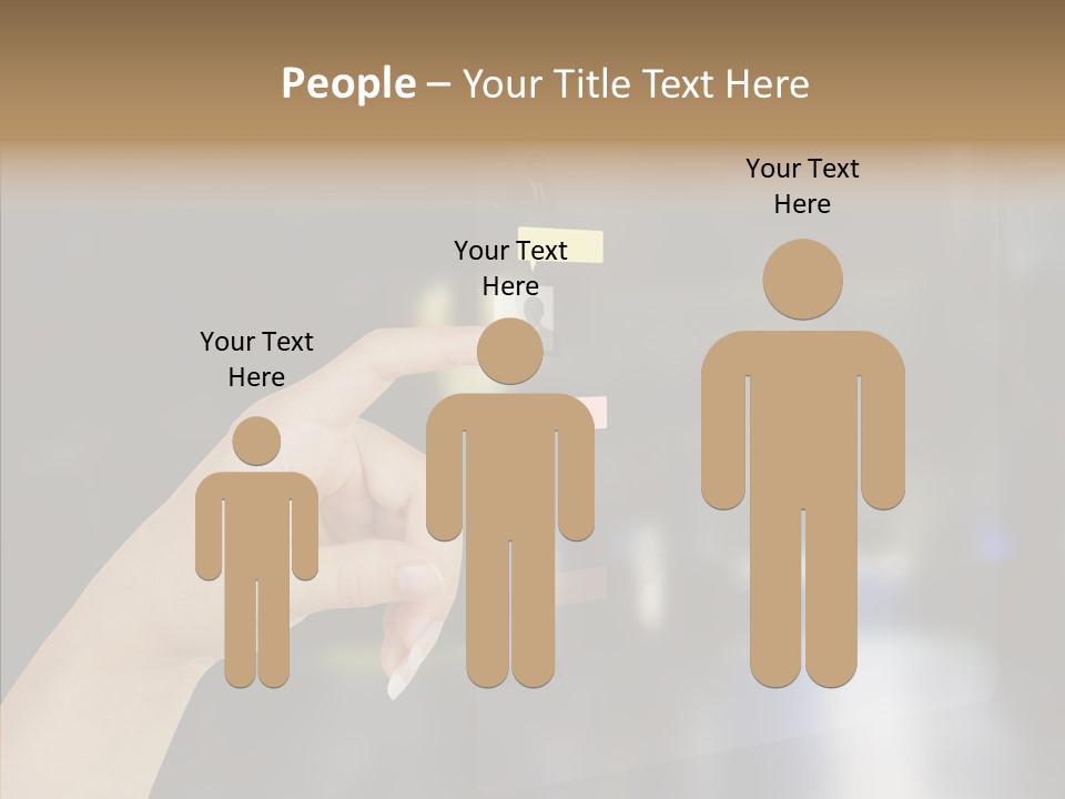 A Person Pushing A Button On A Touch Screen PowerPoint Template