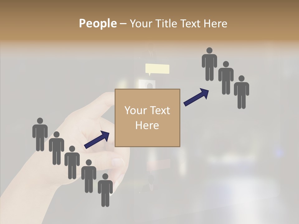 A Person Pushing A Button On A Touch Screen PowerPoint Template