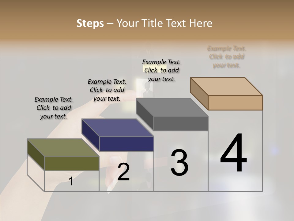 A Person Pushing A Button On A Touch Screen PowerPoint Template