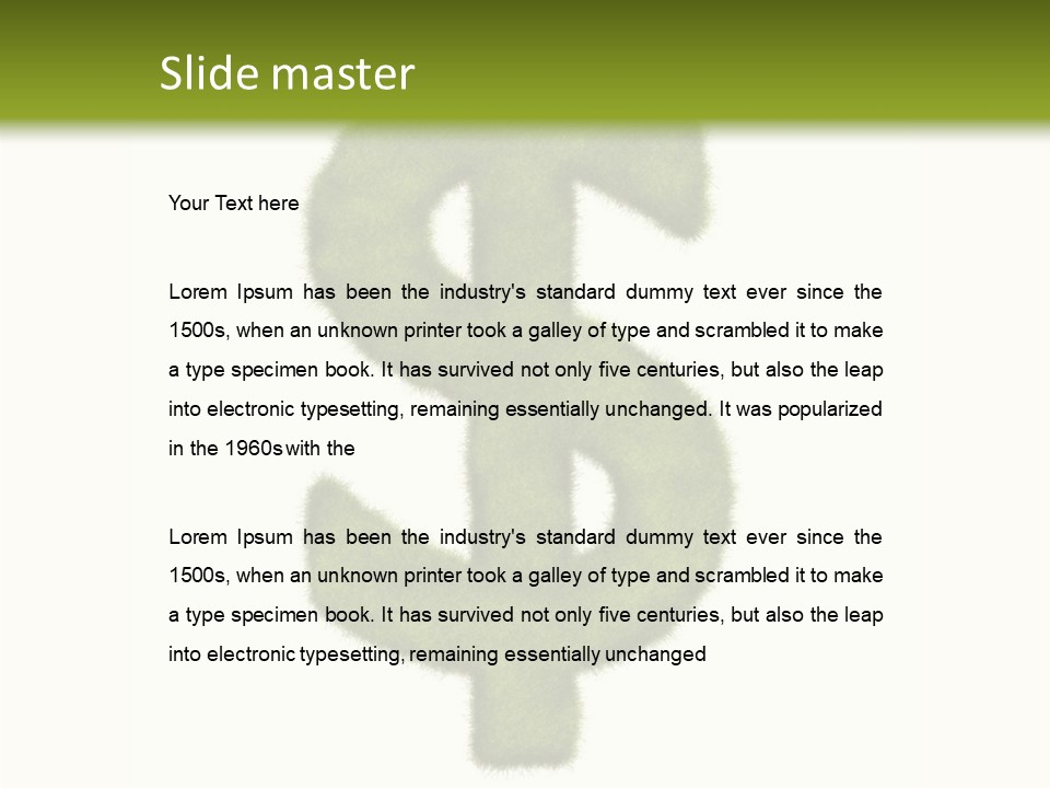 Campaign Slogan Ecological PowerPoint Template