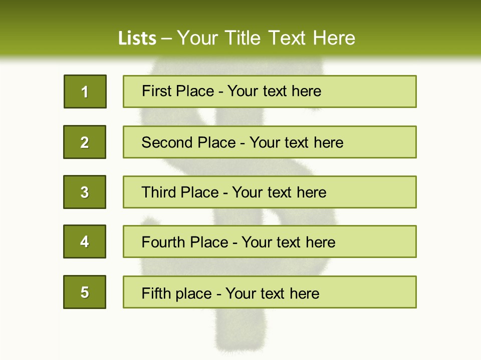 Campaign Slogan Ecological PowerPoint Template