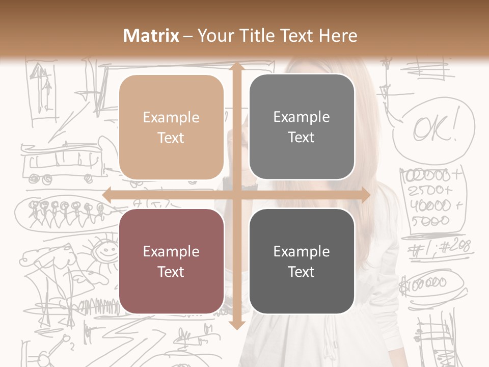 Sign Marker Businessman PowerPoint Template