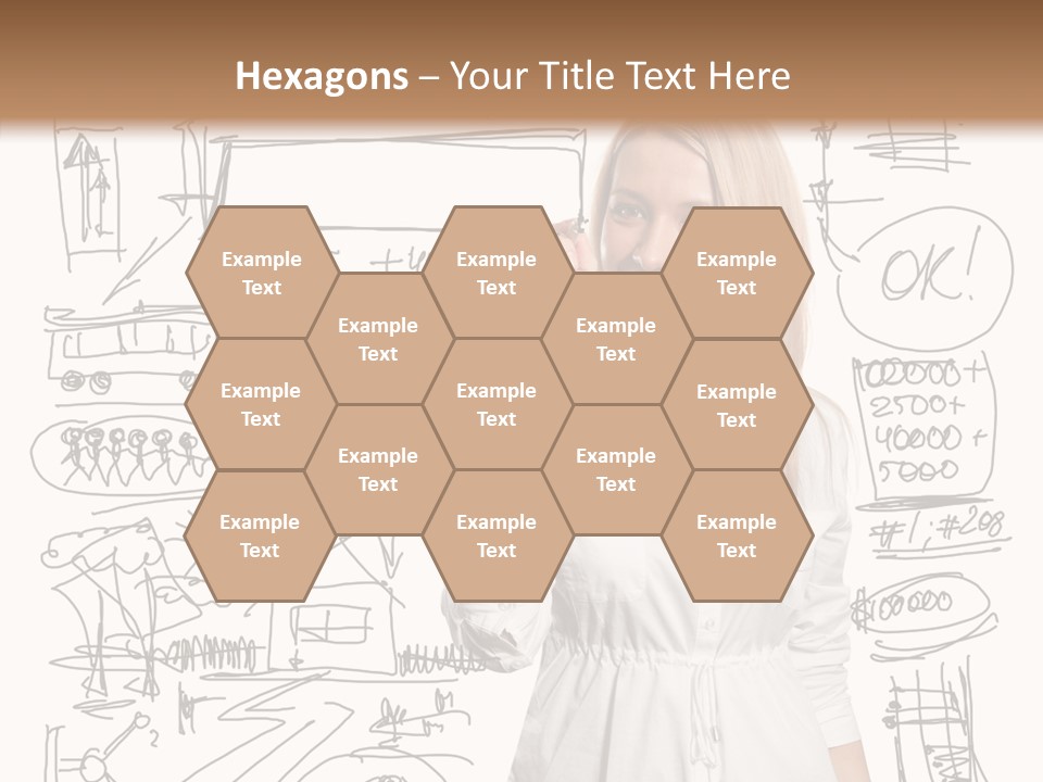 Sign Marker Businessman PowerPoint Template