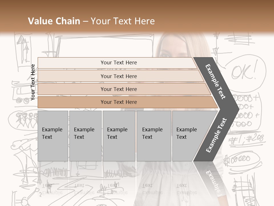 Sign Marker Businessman PowerPoint Template