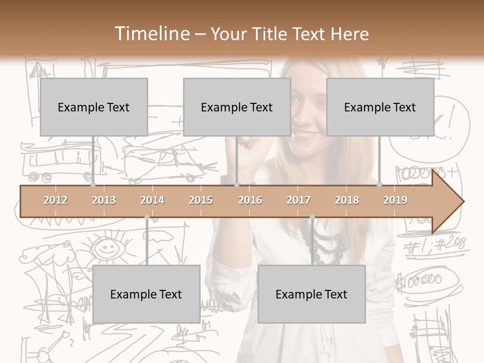 Sign Marker Businessman PowerPoint Template