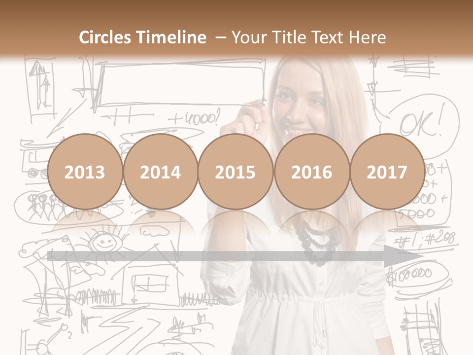 Sign Marker Businessman PowerPoint Template