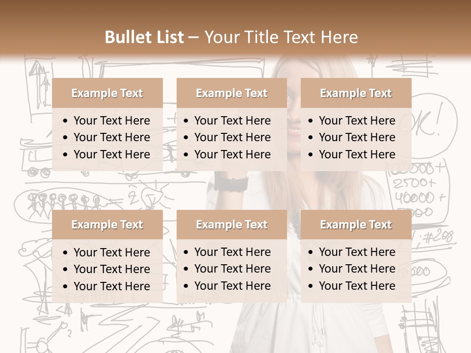 Sign Marker Businessman PowerPoint Template