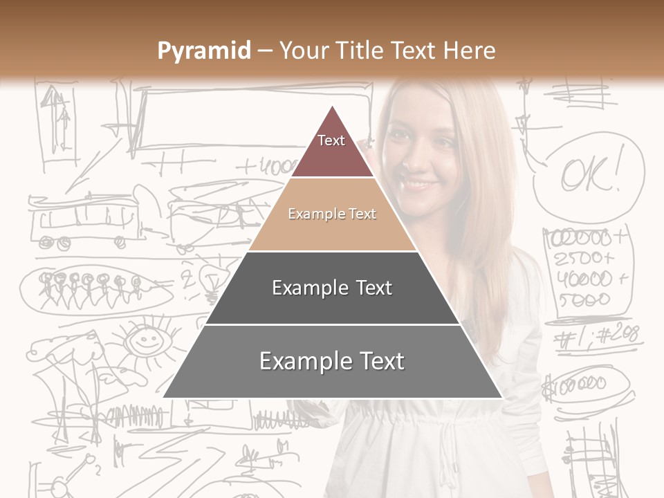 Sign Marker Businessman PowerPoint Template