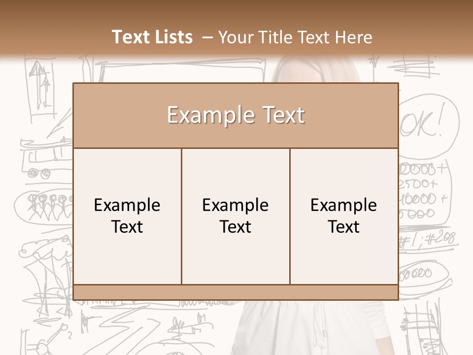 Sign Marker Businessman PowerPoint Template