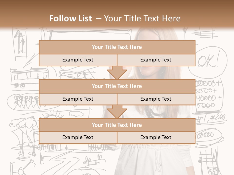 Sign Marker Businessman PowerPoint Template