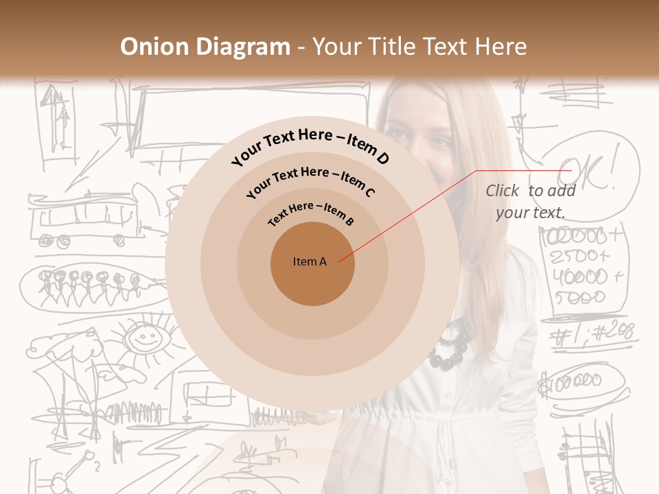 Sign Marker Businessman PowerPoint Template