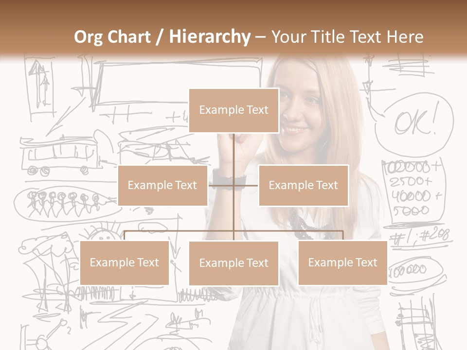 Sign Marker Businessman PowerPoint Template