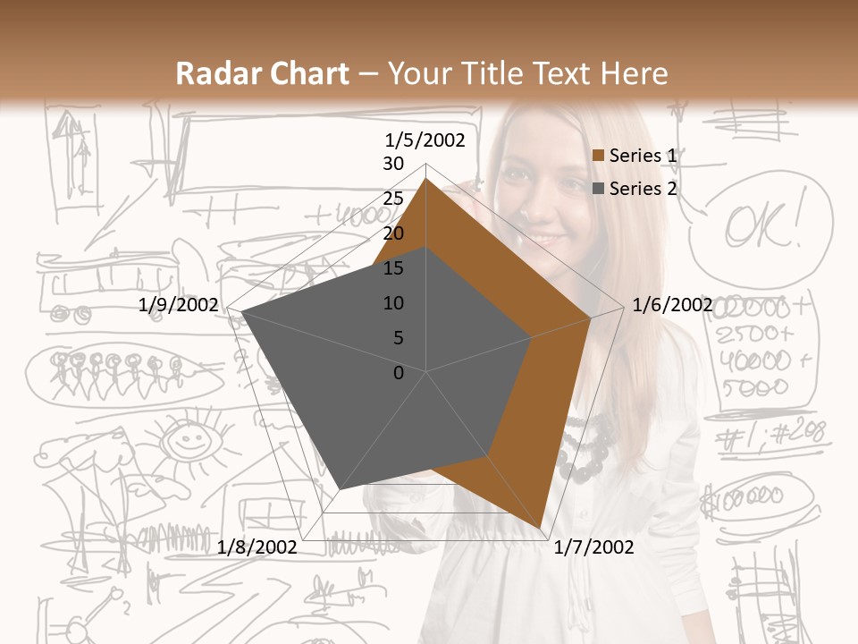 Sign Marker Businessman PowerPoint Template