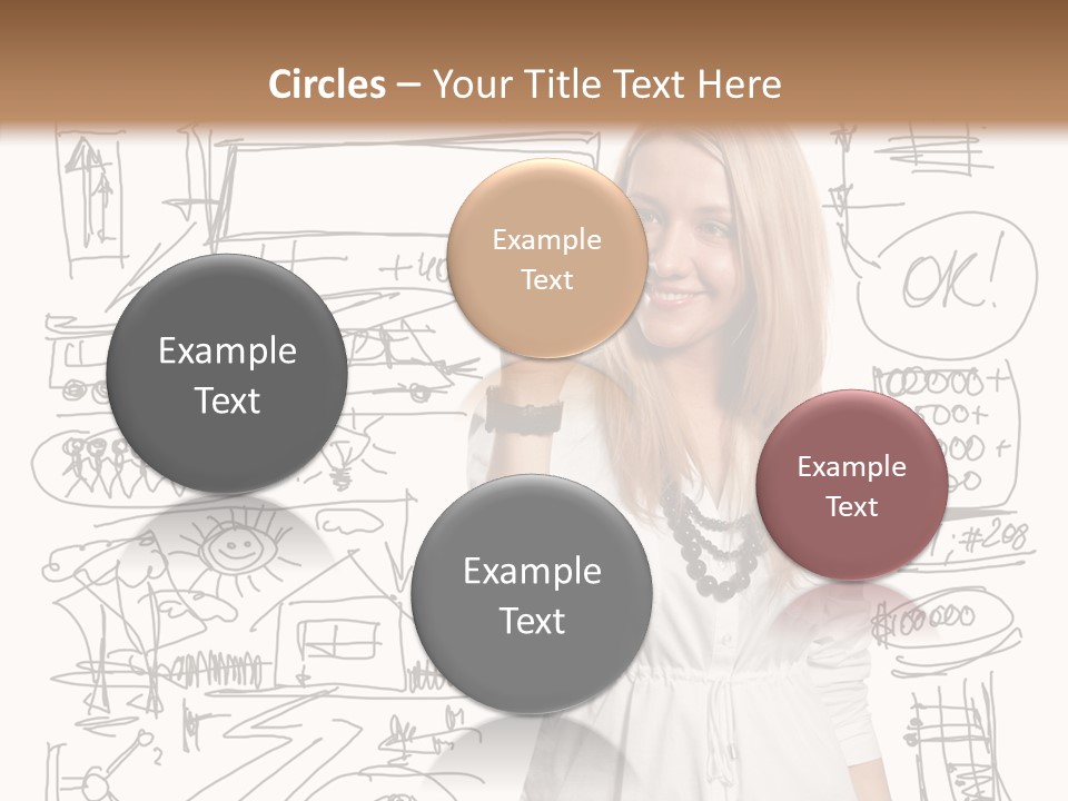 Sign Marker Businessman PowerPoint Template