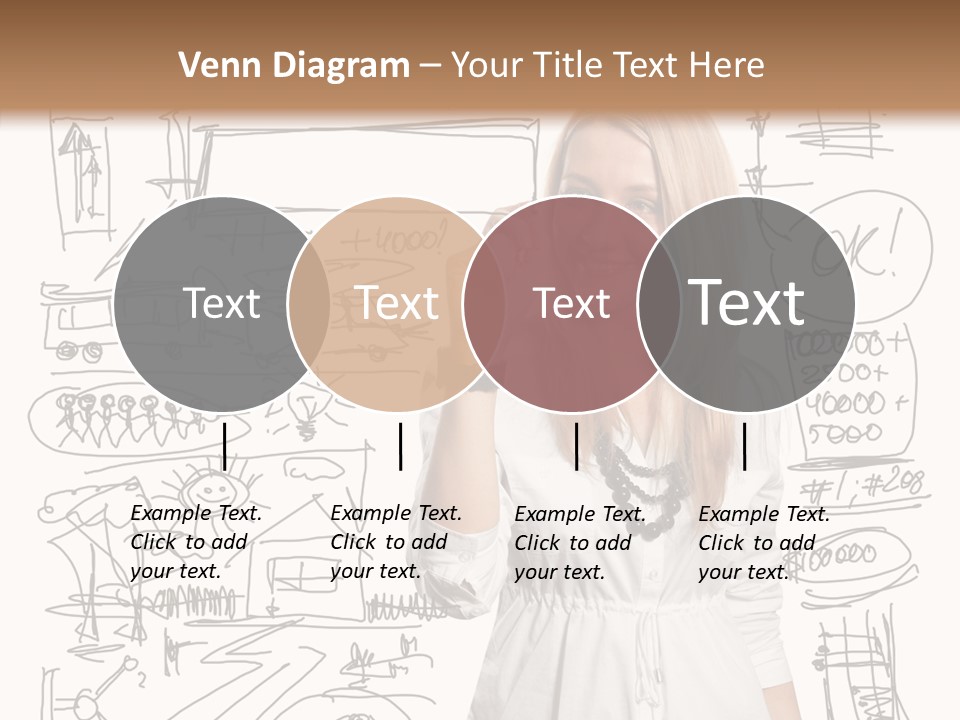 Sign Marker Businessman PowerPoint Template