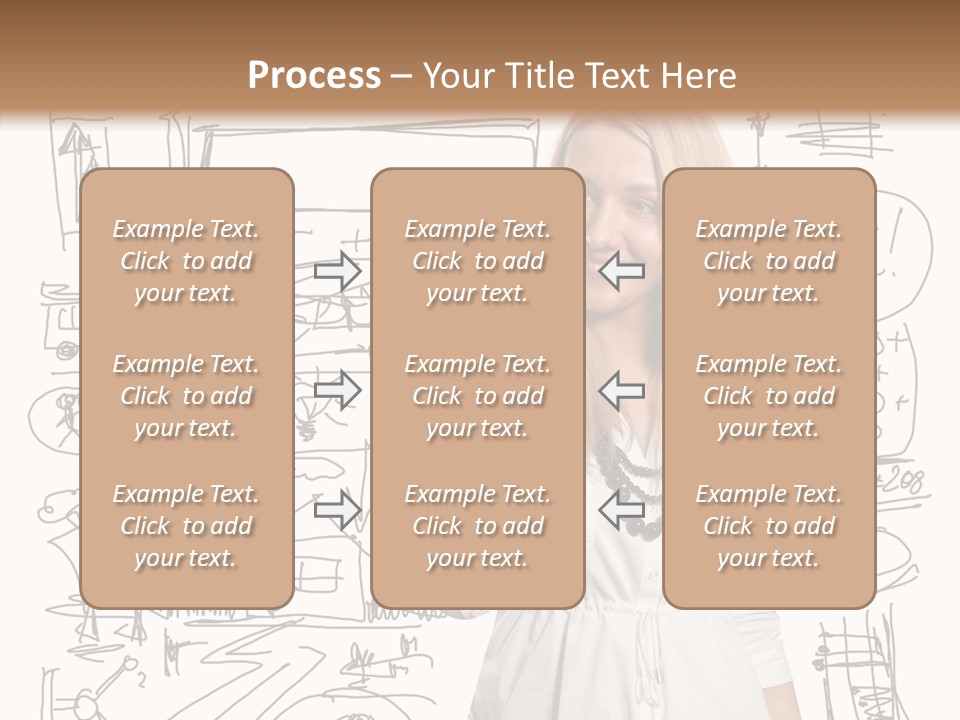 Sign Marker Businessman PowerPoint Template