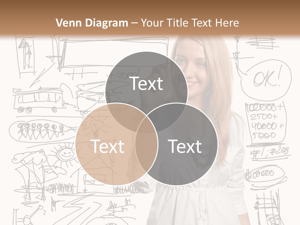 Sign Marker Businessman PowerPoint Template