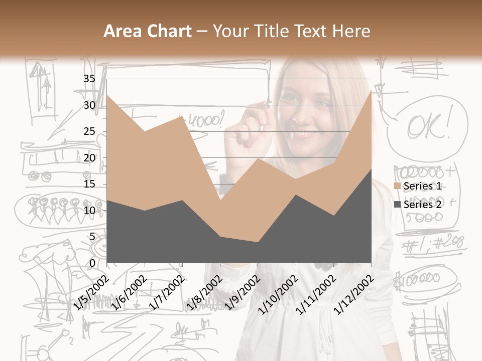 Sign Marker Businessman PowerPoint Template
