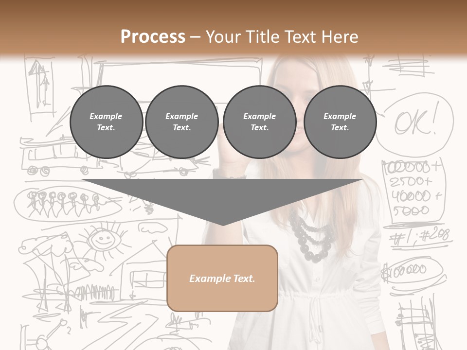 Sign Marker Businessman PowerPoint Template