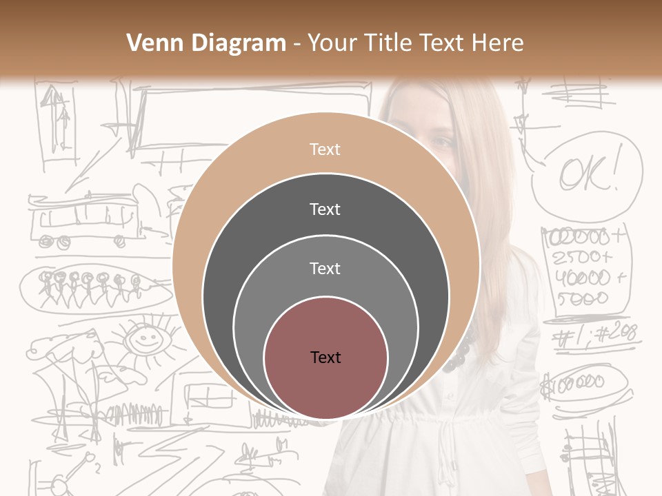 Sign Marker Businessman PowerPoint Template