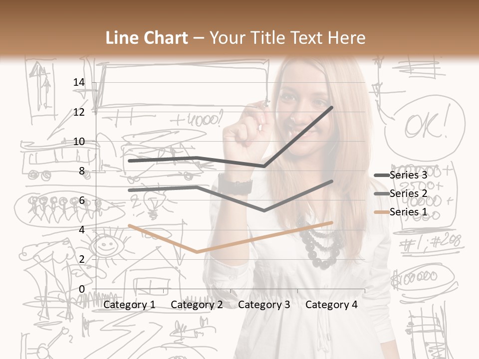 Sign Marker Businessman PowerPoint Template