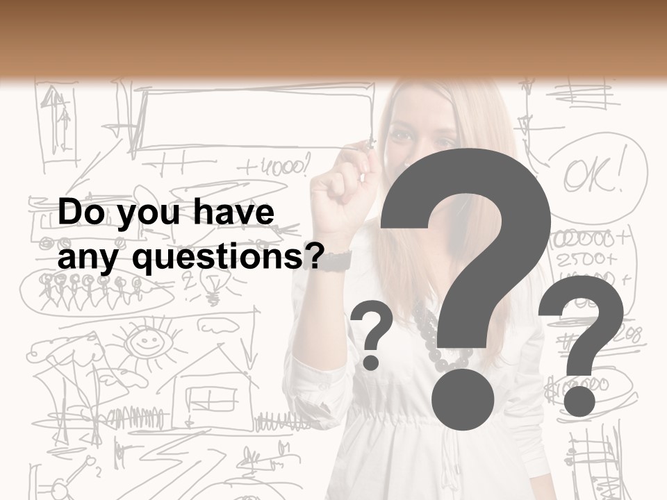 Sign Marker Businessman PowerPoint Template