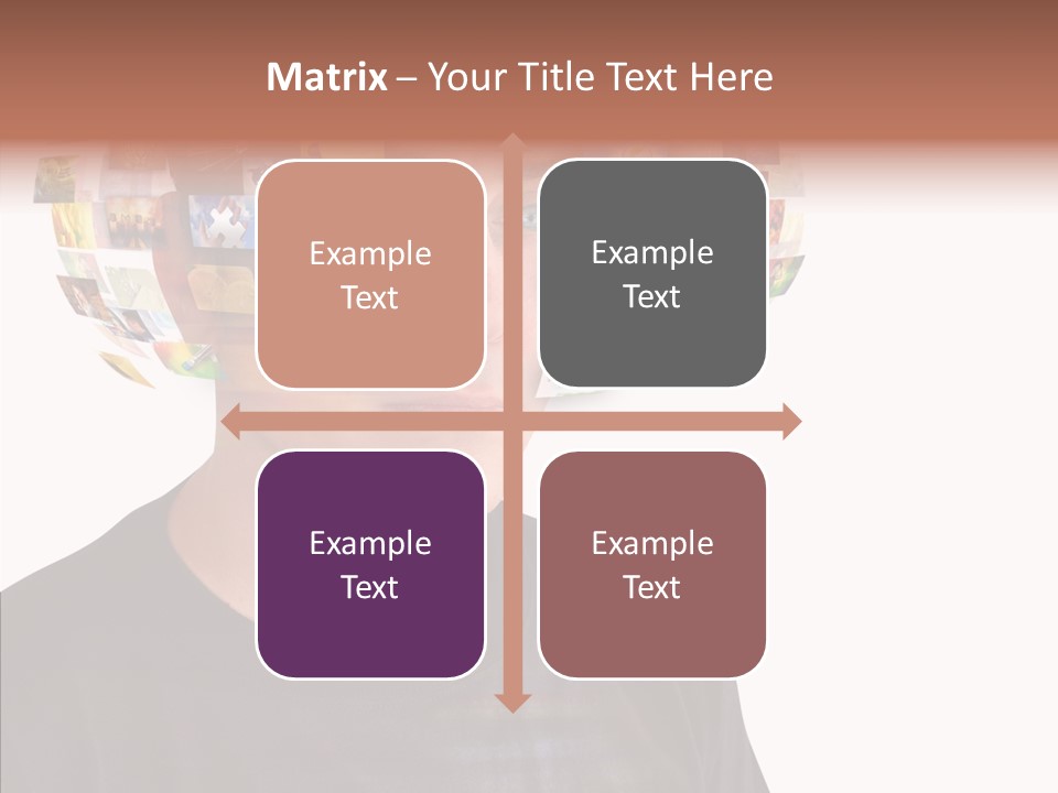 Gallery Person Screen PowerPoint Template