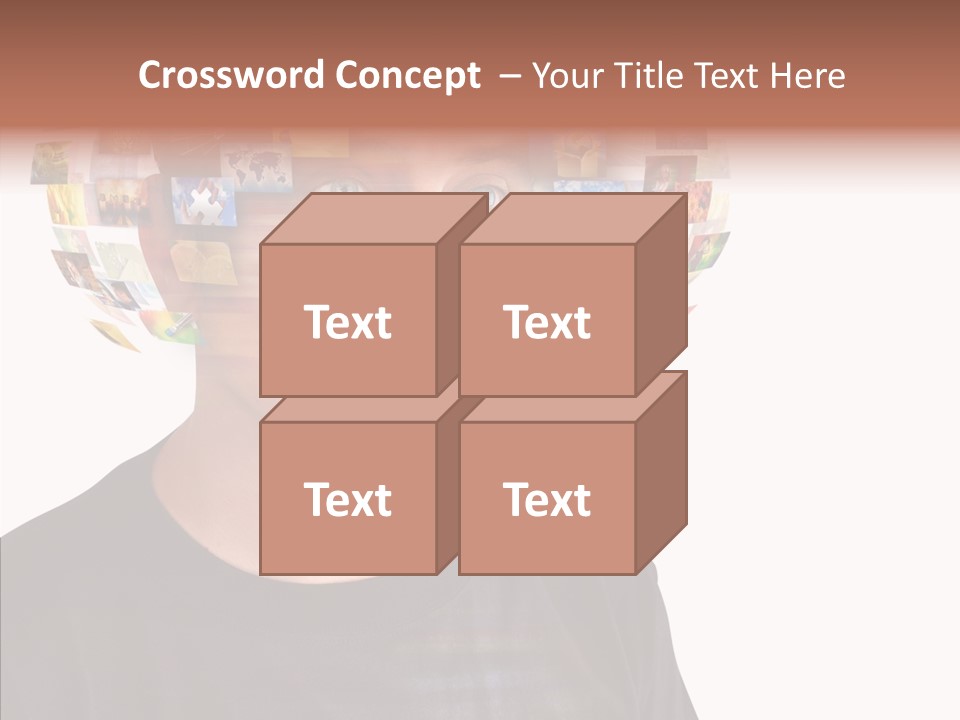 Gallery Person Screen PowerPoint Template