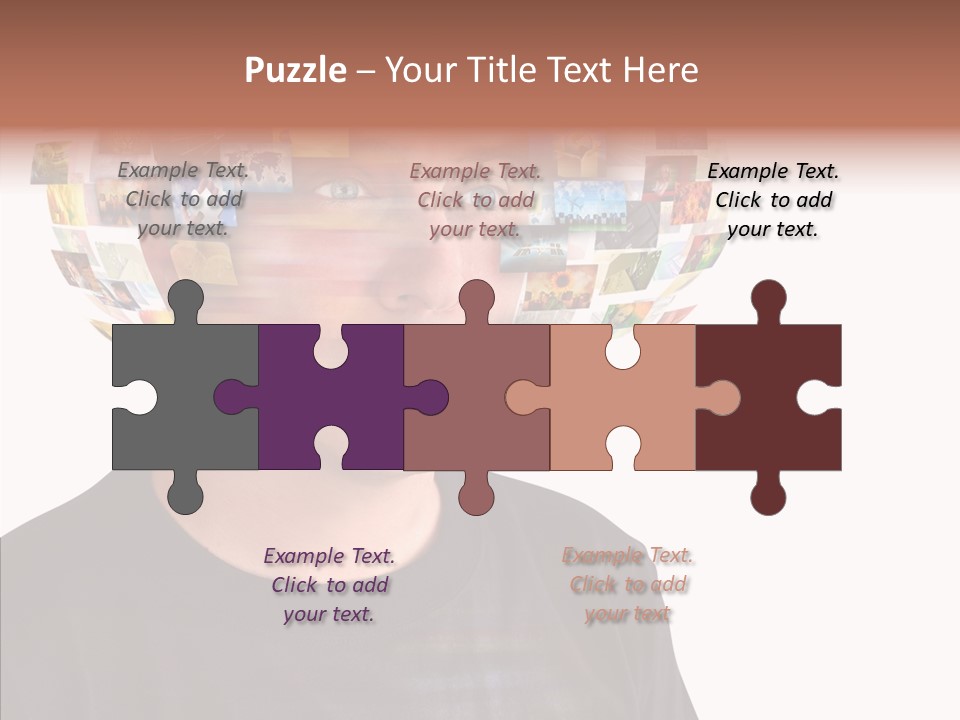 Gallery Person Screen PowerPoint Template