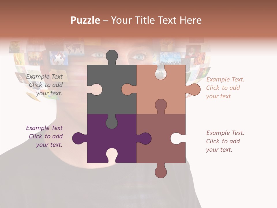 Gallery Person Screen PowerPoint Template