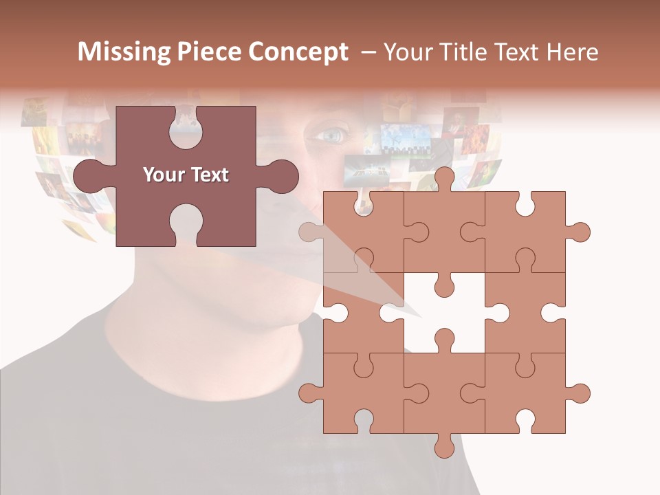 Gallery Person Screen PowerPoint Template