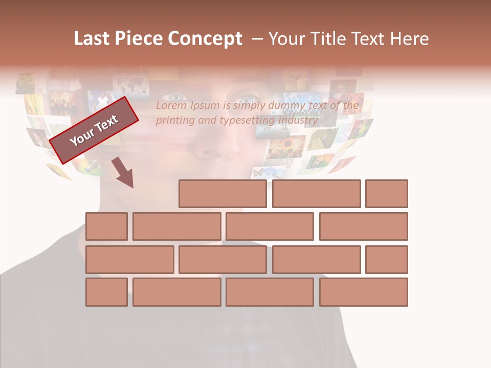Gallery Person Screen PowerPoint Template