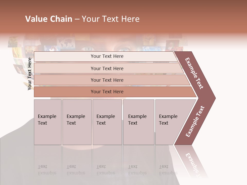 Gallery Person Screen PowerPoint Template