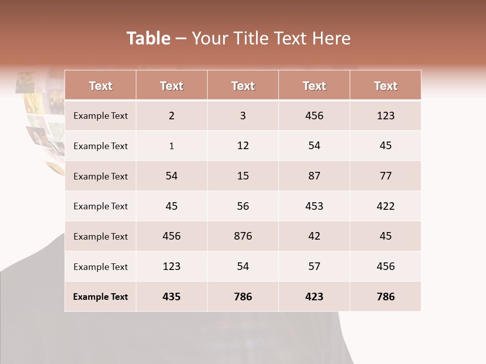 Gallery Person Screen PowerPoint Template