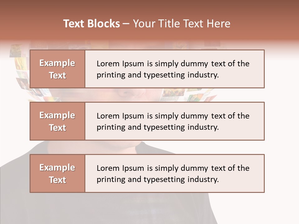 Gallery Person Screen PowerPoint Template