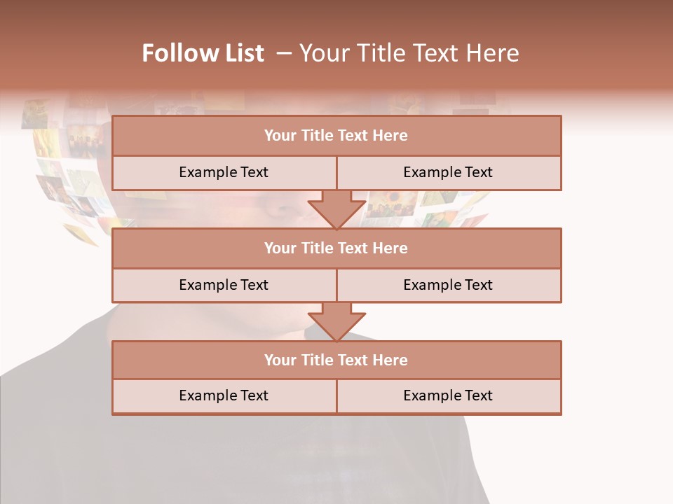 Gallery Person Screen PowerPoint Template