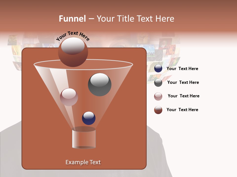 Gallery Person Screen PowerPoint Template