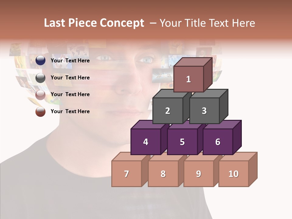 Gallery Person Screen PowerPoint Template