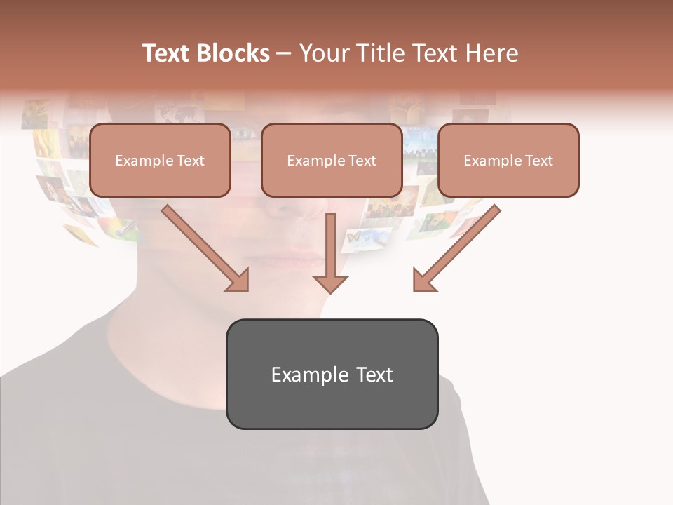 Gallery Person Screen PowerPoint Template