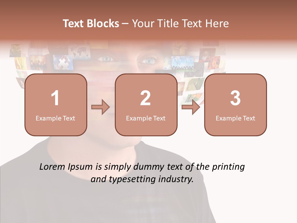 Gallery Person Screen PowerPoint Template