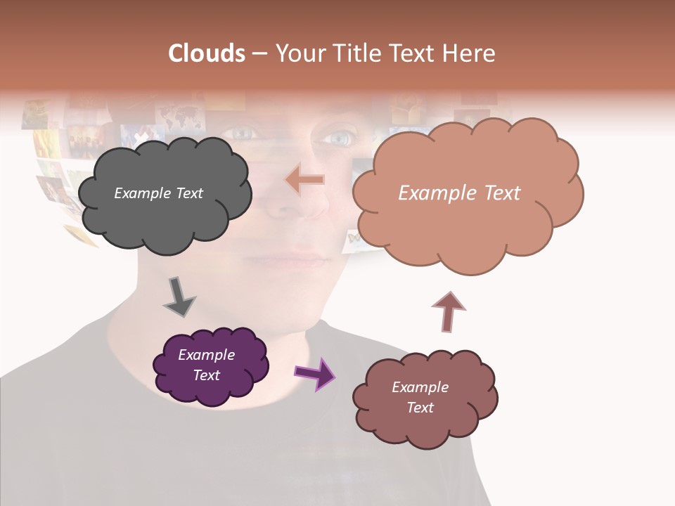 Gallery Person Screen PowerPoint Template