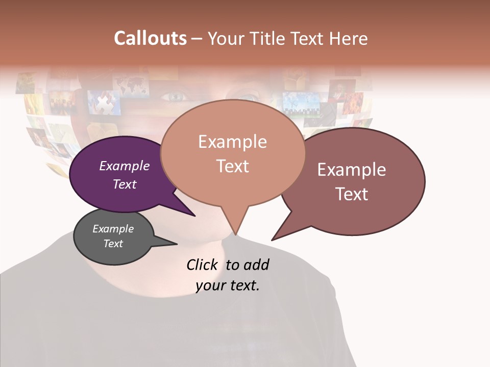 Gallery Person Screen PowerPoint Template